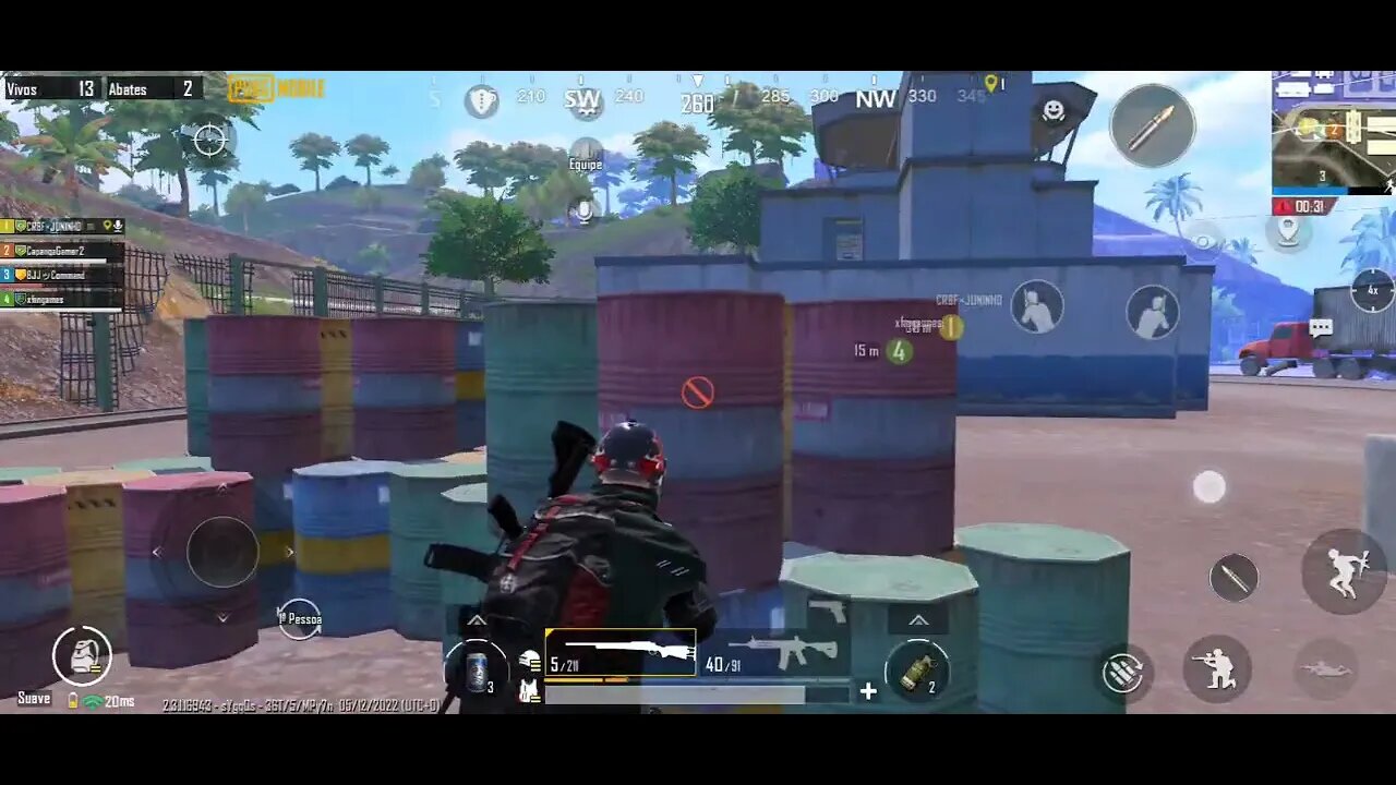 Várias plays em sequência Jogando PUBG Mobile. Vídeos sem cortes. (4)