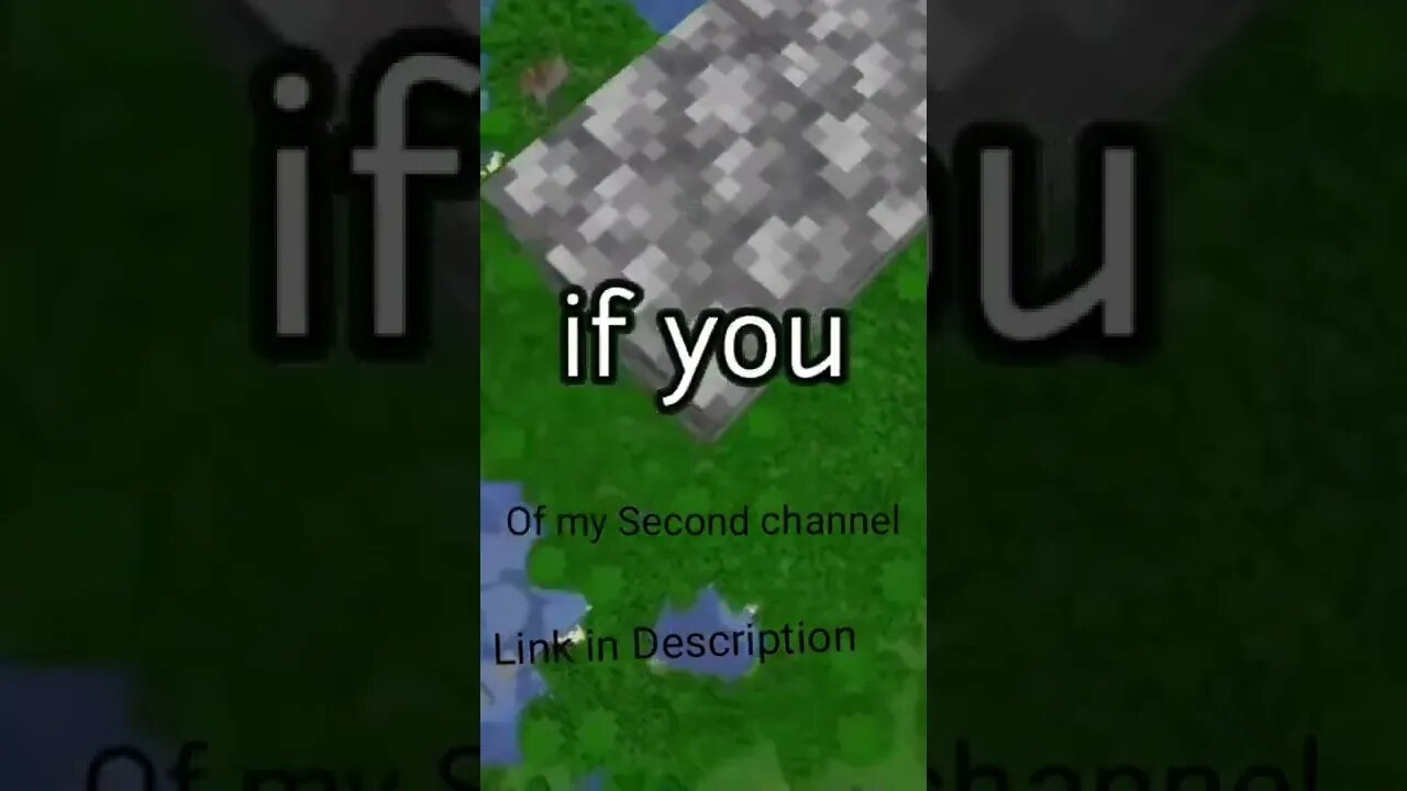 HI it will Be Really Fun If You Click THE Subscribe Button of my Second Channal #shorts#minecraft
