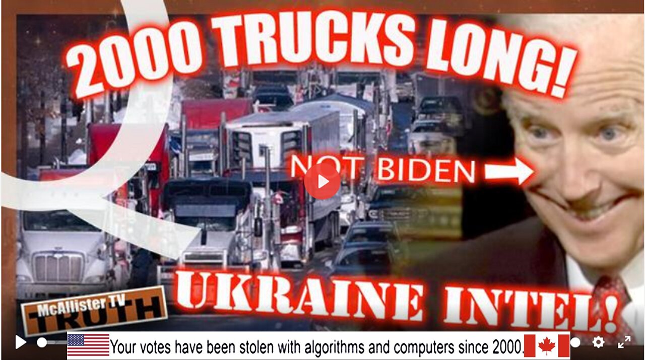 QTOLD US! INTEL! THE CABAL OWNS UKRAINE! BIDEN NOT BIDEN!