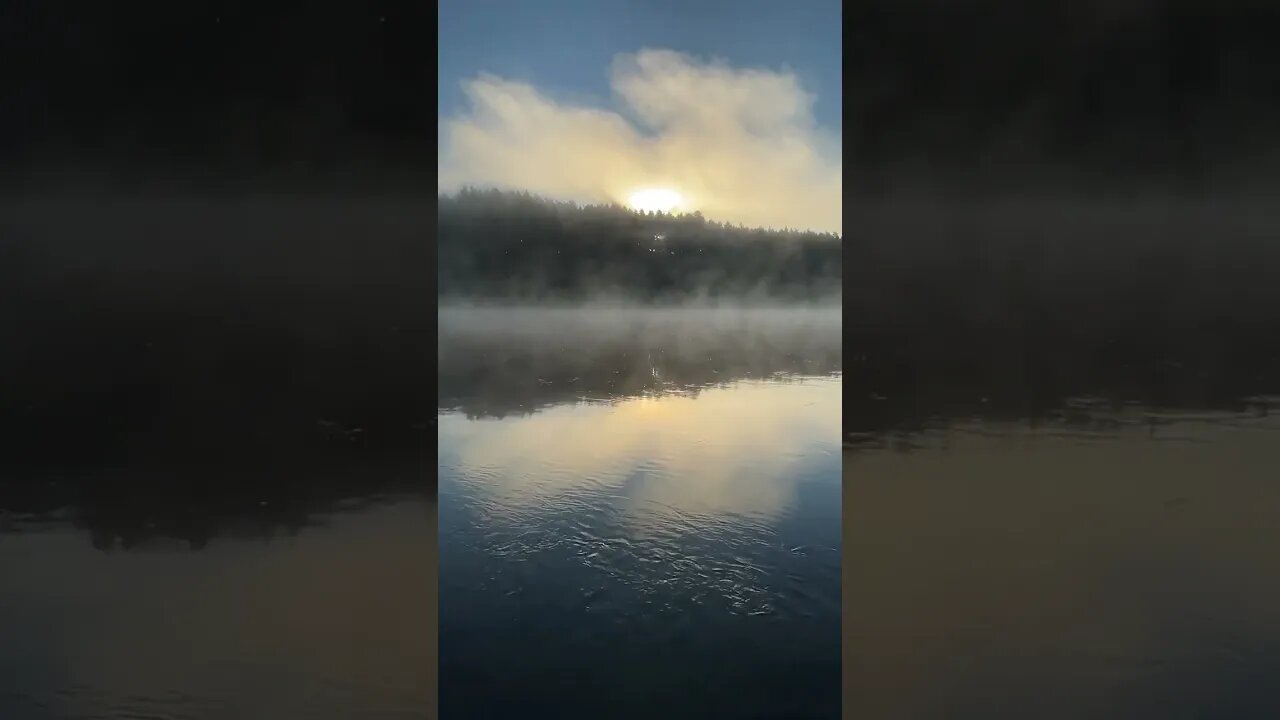 Beautiful sunrise on the Neman River