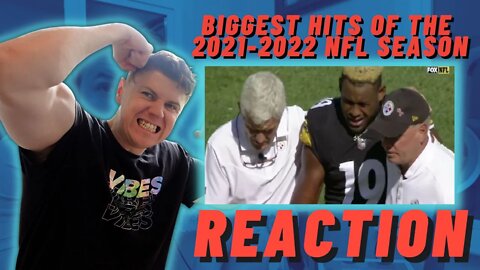 IRISH MAN REACTION TO Biggest Hits of the 2021-2022 NFL Season