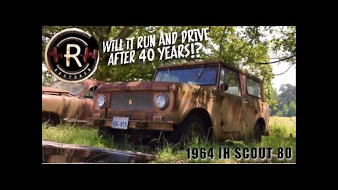 ABANDONED IH Scout | FIRST START Will It Run After 40 Years? | 1964 International Scout 80| RESTORED