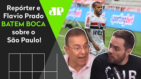 "Cara, se o São Paulo PERDER ESSE TÍTULO, vai ser..." Flavio Prado e repórter BATEM BOCA!