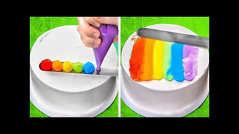 Satisfying Rainbow Dessert and Cake Hacks 🌈🍰 Easy Cake Recipes and Decoration Tips!