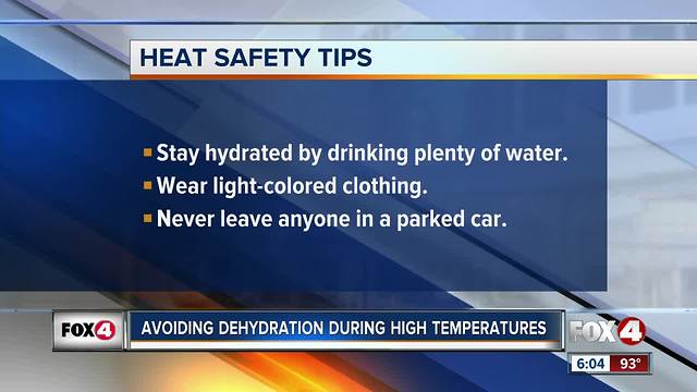 Heat safety reminders