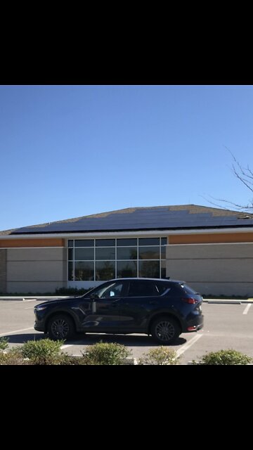 Solar on Drive Thru & 3 Sections of Roof Southern Solar Structures