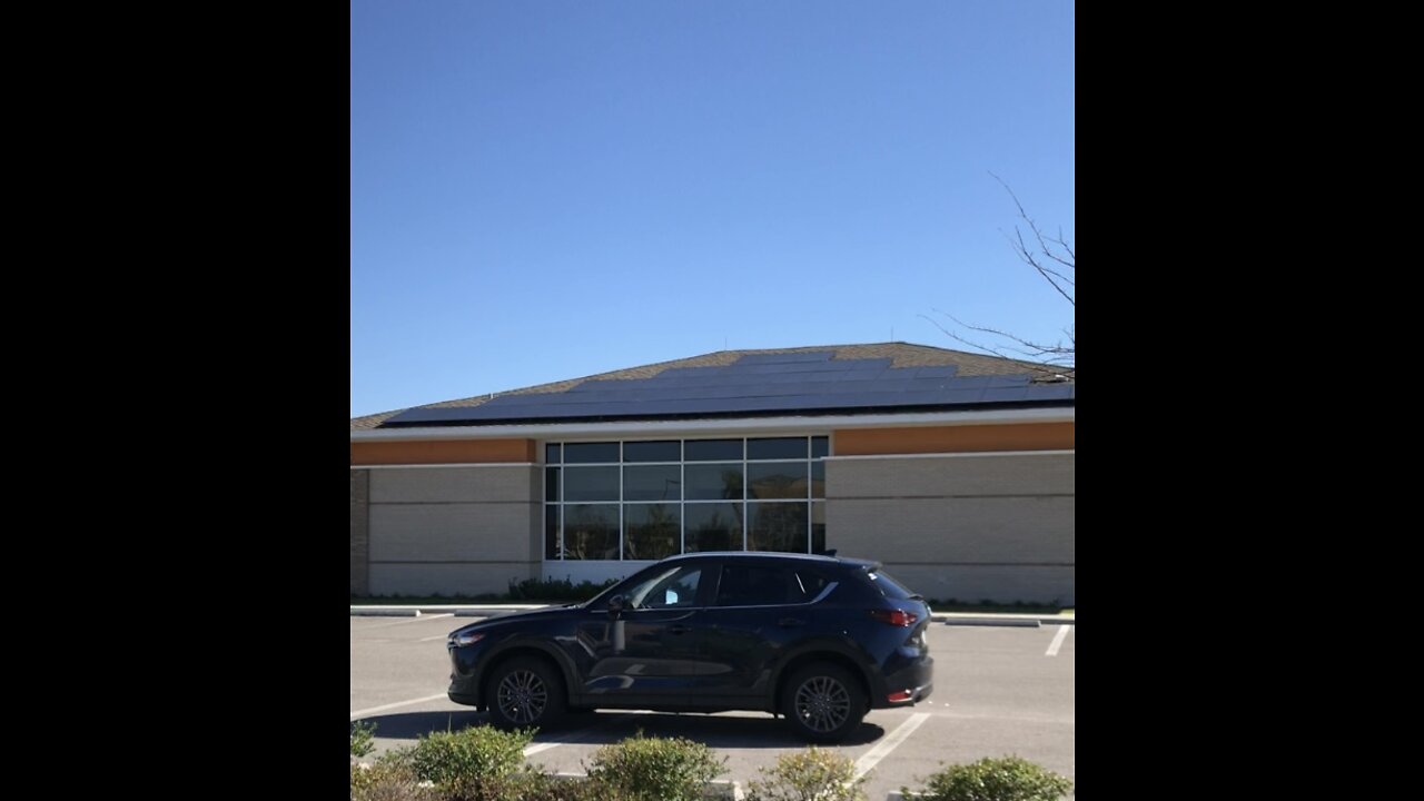 Solar on Drive Thru & 3 Sections of Roof Southern Solar Structures