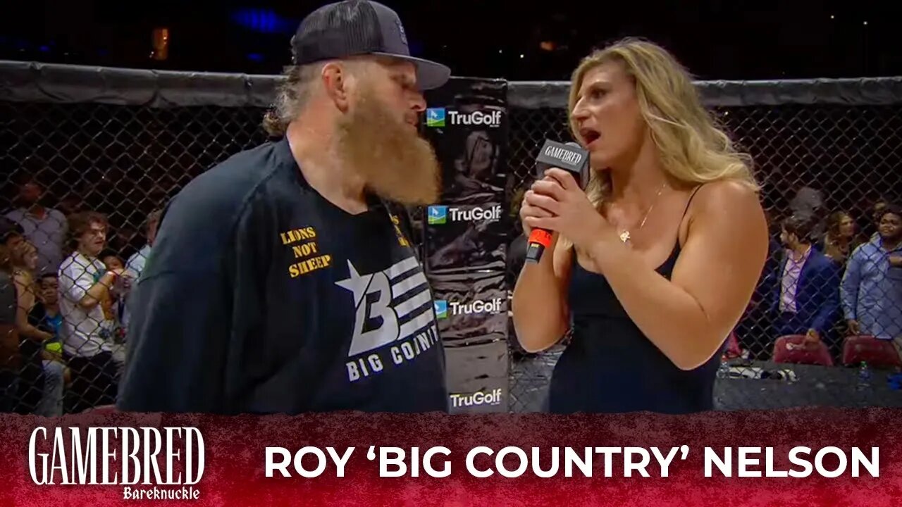 Roy 'Big Country' Nelson Cage Interview | Gamebred Bareknuckle 4