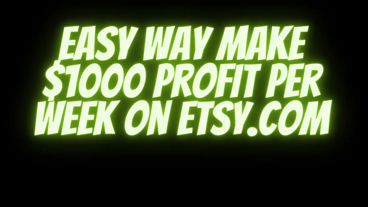 Make $1000 Profit per Week On Etsy #shorts #short