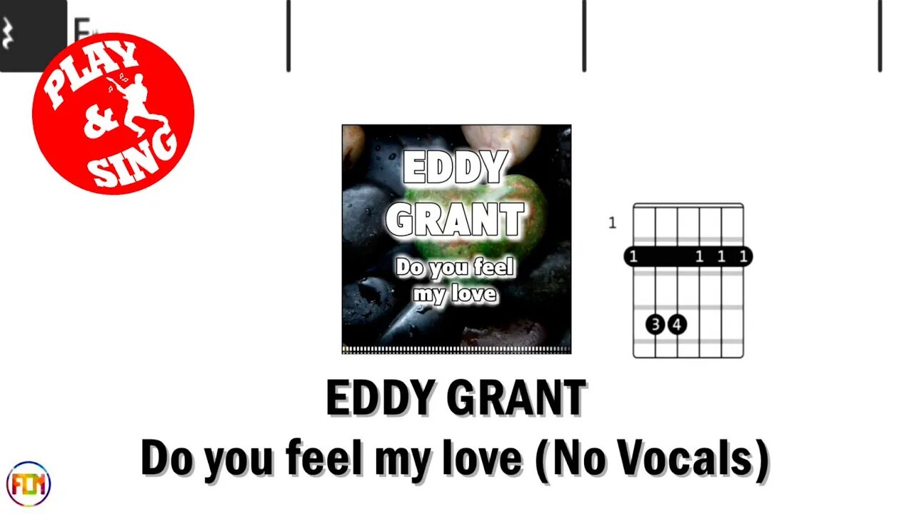 EDDY GRANT Do you feel my love FCN GUITAR CHORDS & LYRICS NO VOCALS