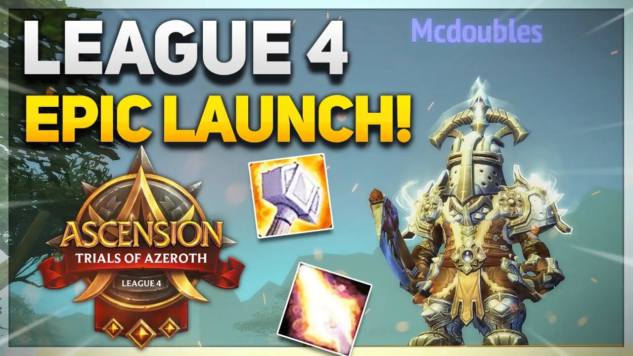 It's time to start an EPIC HARDCORE ADVENTURE! | League 4 DAY 1 | Project Ascension | Classless WoW