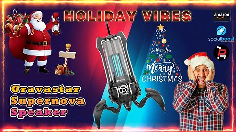 Gravastar Supernova Portable Bluetooth Speaker | Holiday Review & Christmas Trivia 🎄