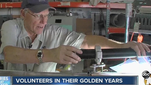 Volunteers in their golden years