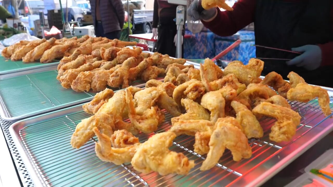 Pelanggannya banyak !! 200 ekor ayam terus di goreng dalam kuali besar| Korean food street