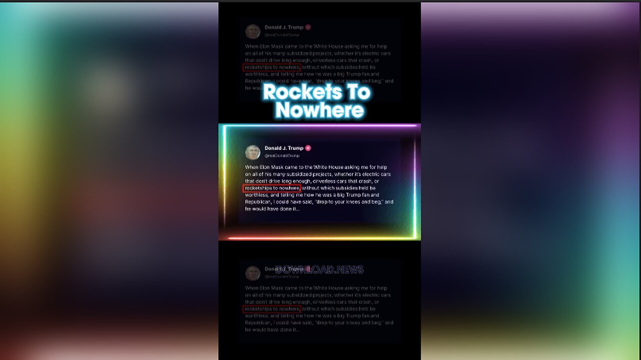 Trump Told Us Elon Musk's Rockets Don't Go Anywhere (Because Genesis 1:6-8)