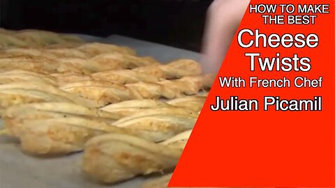 How to make "Cheese Twists" with award winning baker in the South West French Chef Julian Picamil