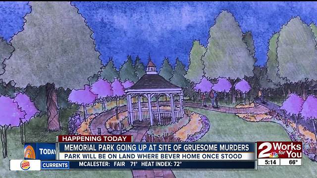 Groundbreaking of new memorial garden on former Bever home