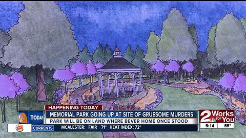 Groundbreaking of new memorial garden on former Bever home