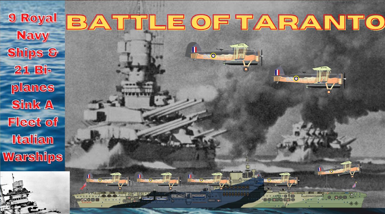 Animated Royal Navy Attack On Italian Fleet Battle of Taranto 1940-Pre Attack On Pearl Harbor 1941