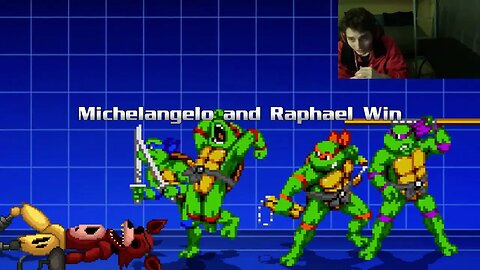 Teenage Mutant Ninja Turtles Characters (Leonardo And Raphael) VS Foxy In An Epic Battle In MUGEN