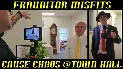 Frauditor Misfits Cause Chaos at Town Hall For Clicks & Views!