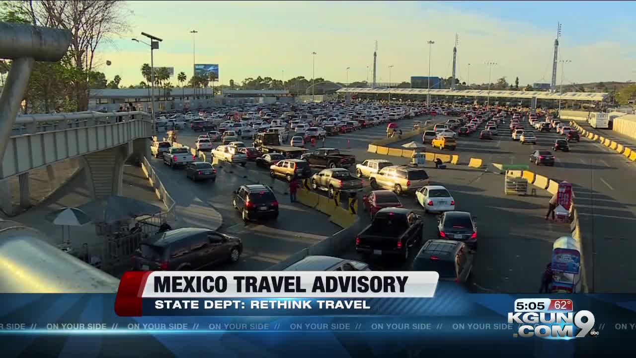 U.S. issues Mexico travel advisory due to crime and kidnapping