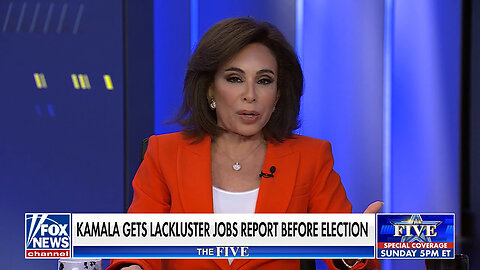 Judge Jeanine Not Impressed By 'Measly' 12K Jobs Added In October Under Biden-Harris