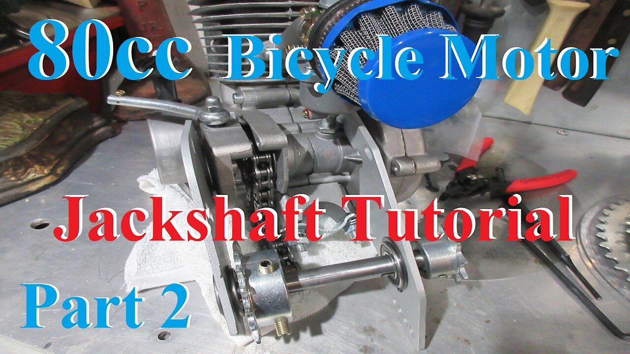 80cc 2 Stroke Bicycle Motor With a Jackshaft Kit Part 3