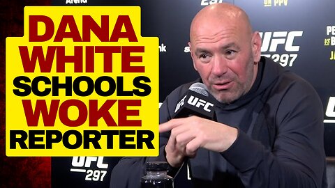 Dana White Schools Woke Canadian Reporter