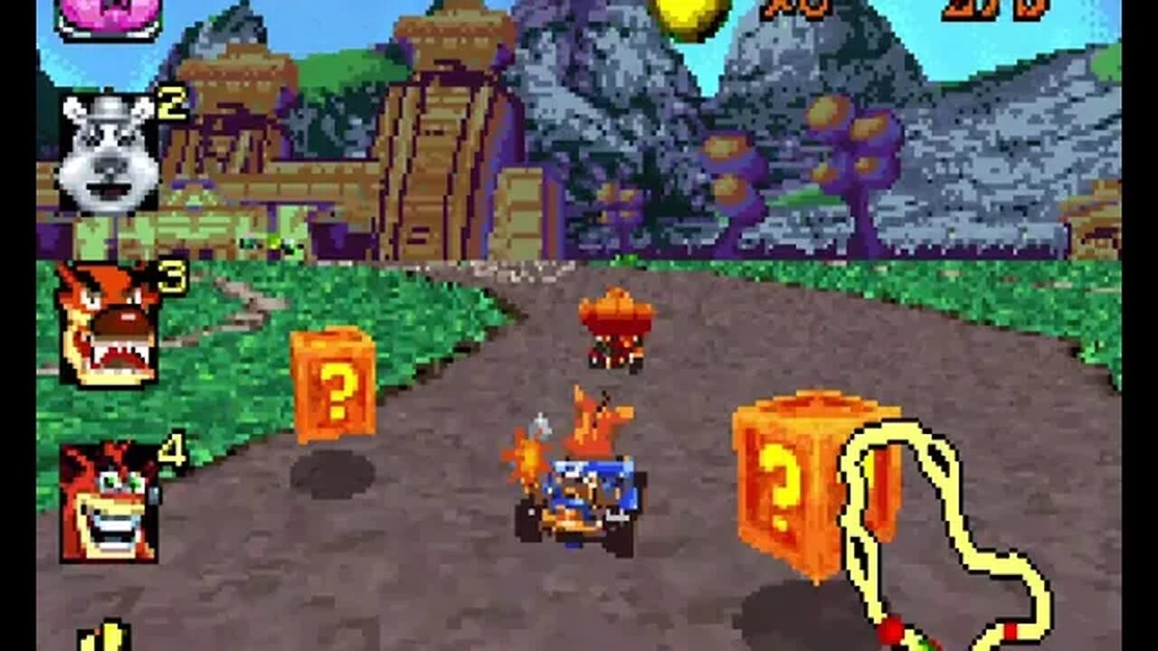 Crash Nitro Kart (GBA) - Adventure Mode Part 1: Terra Hub x All Trophies & Defeating Krunk