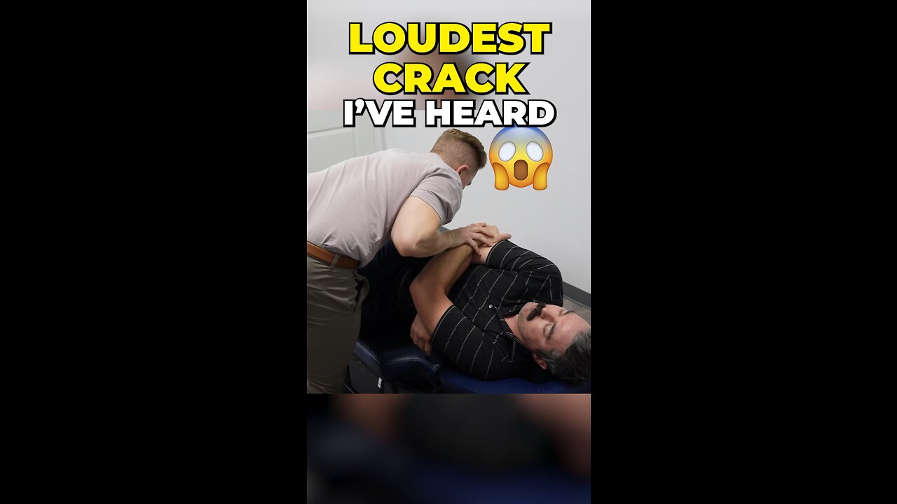 LOUDEST Cracks I Have Ever Heard! #chiropractor #backpain #headaches #neckpain