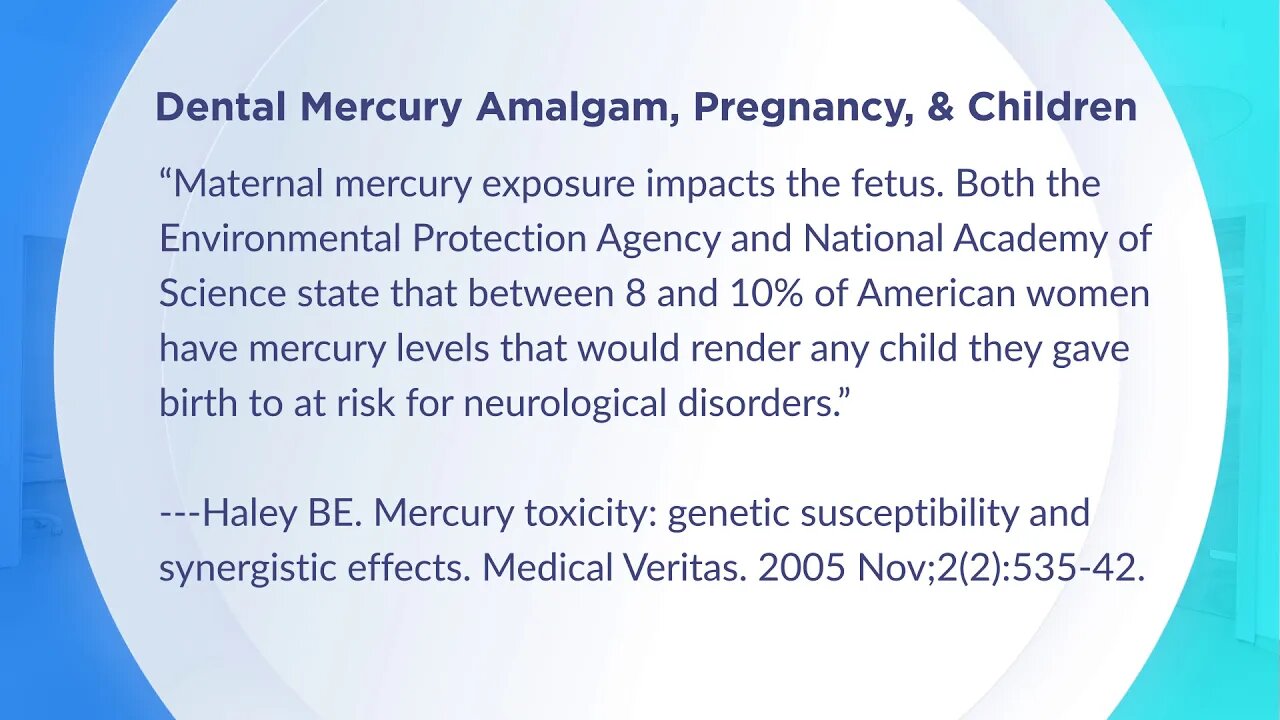 MERCURY 101 Toxicology of Mercury, Dental Mercury Amalgam, Pregnancy, & Children