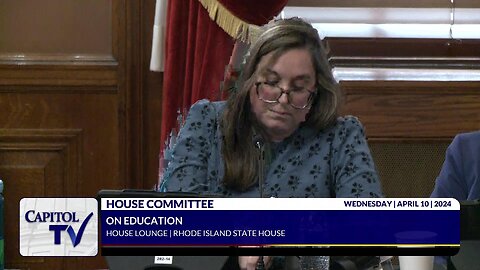 RI Rep. Justine Caldwell Admits She's Okay With Men In Women's Sports And Admits House Education Committee Is Gamed To Stop Bills Protecting Women And Parents