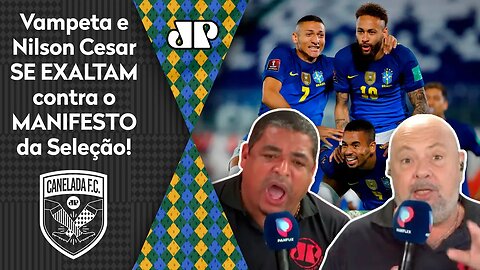 "ELES PIPOCARAM!" Vampeta e Nilson SE EXALTAM após MANIFESTO da Seleção contra a Copa América!