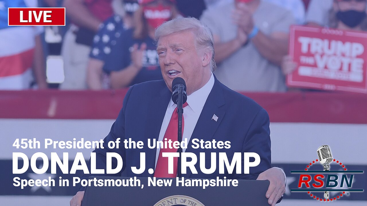 LIVE REPLAY: President Trump Delivers Speech in Portsmouth, New Hampshire - 1/17/24