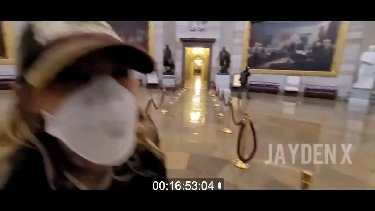 BREAKING: CNN’s Jade Sacker penetrating the Capitol with member of BLM/Antifa cheering, “We did it!”