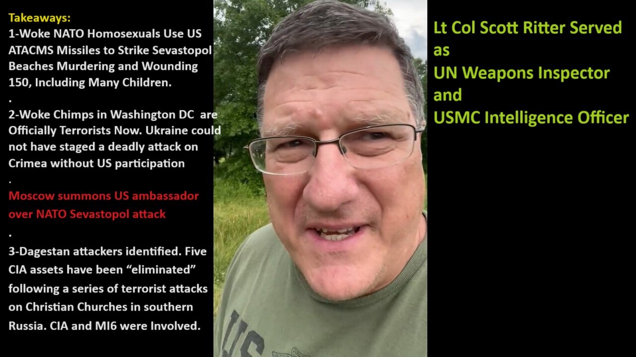 Woke NATO Homosexuals Use US ATACMS Missiles to Strike Sevastopol Beaches Murdering and Wounding 150, Including Many Children.