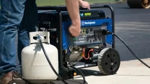 Westinghouse generator running on propane