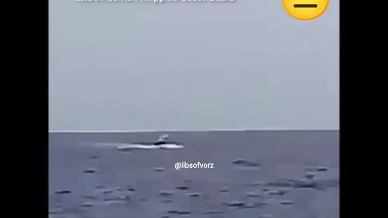 Chinese coast guard shooing Filipino fishermen in the West Philippine Sea January 9, 2023