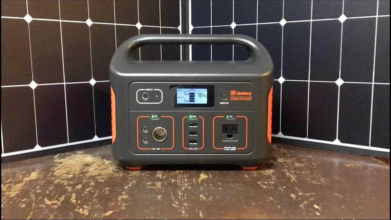 My 19lbs Mobile Power Station - Jackery 518Wh, 24Ah Battery and 100W Panel "Out of the Box" Review