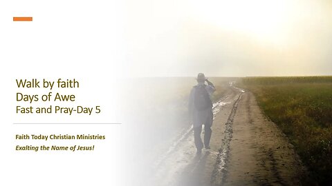 Days of Awe- Fast & Pray - Day 5