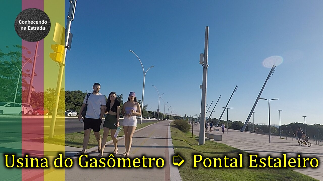 🚴‍♂️🌞 Pedalando por Porto Alegre, Usina do Gasômetro ➡️ Pontal Estaleiro