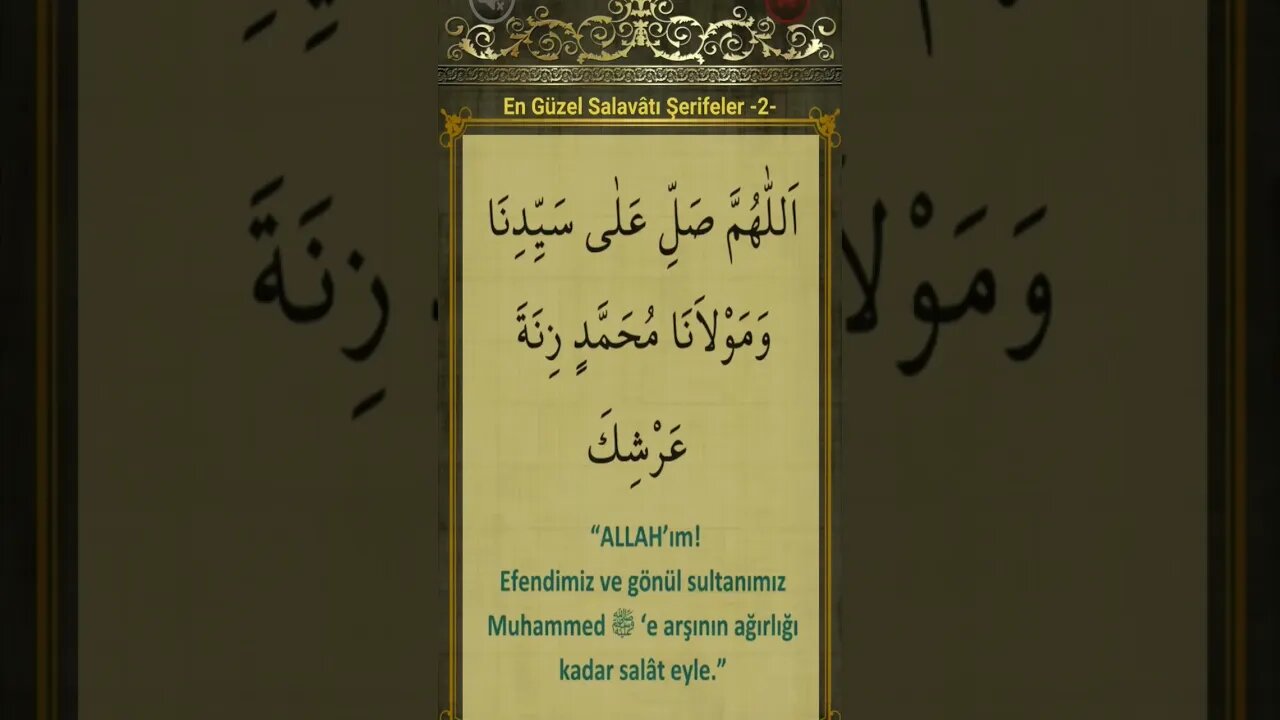 SALAVATI ŞERİFE-2 #salavat
