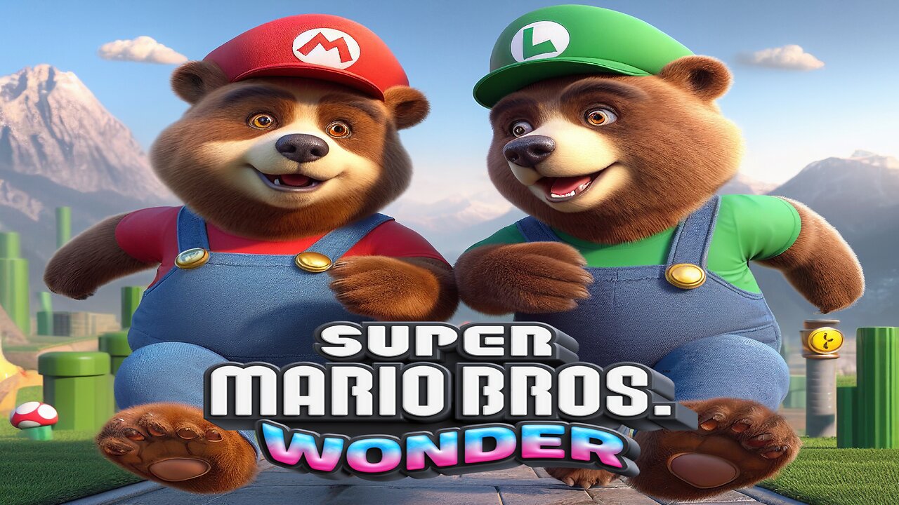 Super Mario Bros. Wonder with littleBEAR and littlerBEAR