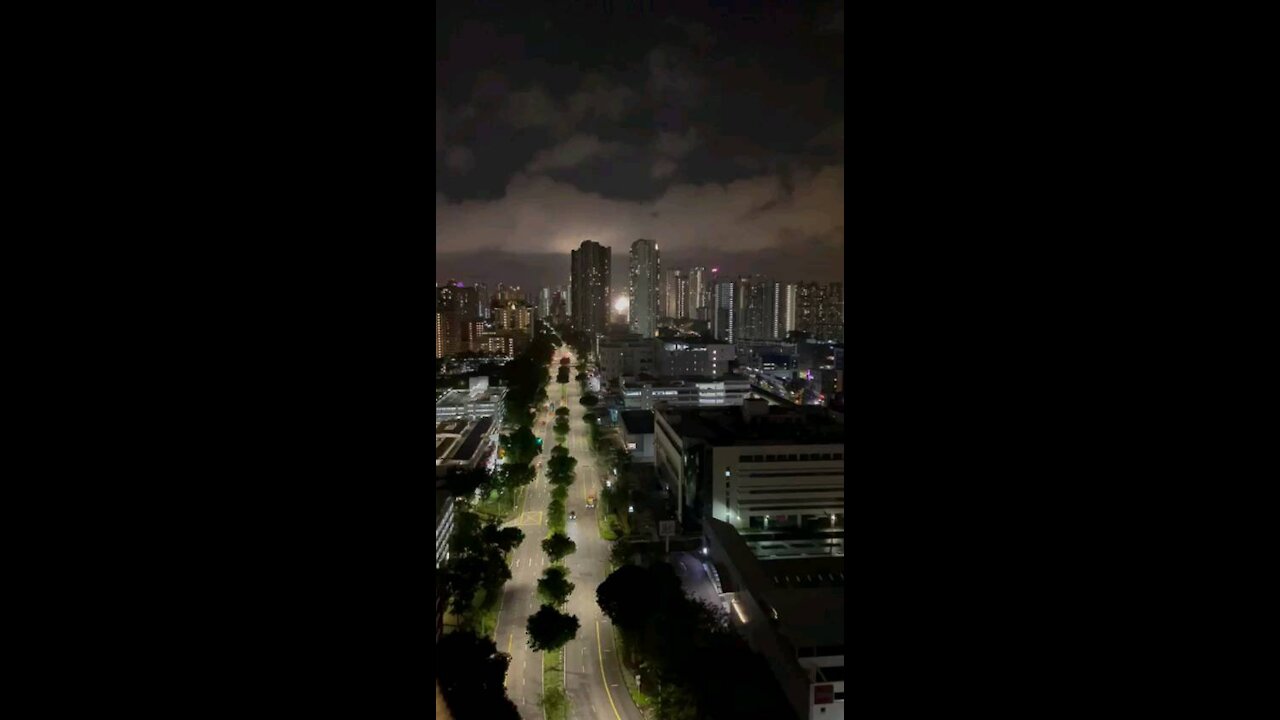 Night sky Gotham Singapore city 2021