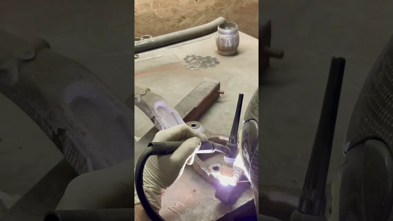 Welding up knuckles for my wife’s caddy, gotta love angle! #welding #shorts #howto
