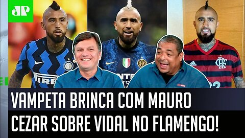 "Eu tava vendo o VIDAL jogar e SÓ PENSAVA no Mauro Cezar!" Vampeta BRINCA sobre o Flamengo!