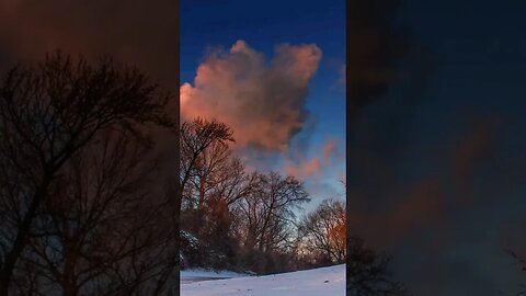 Sunset clouds time lapse #shorts #relaxingmusic #nature