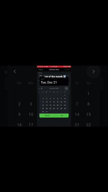 Trade 5 App: How to add a new goal 🎯 #optionstrading #makingmoney #shorts