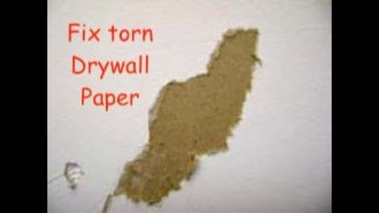 How to Fix Torn Drywall Paper